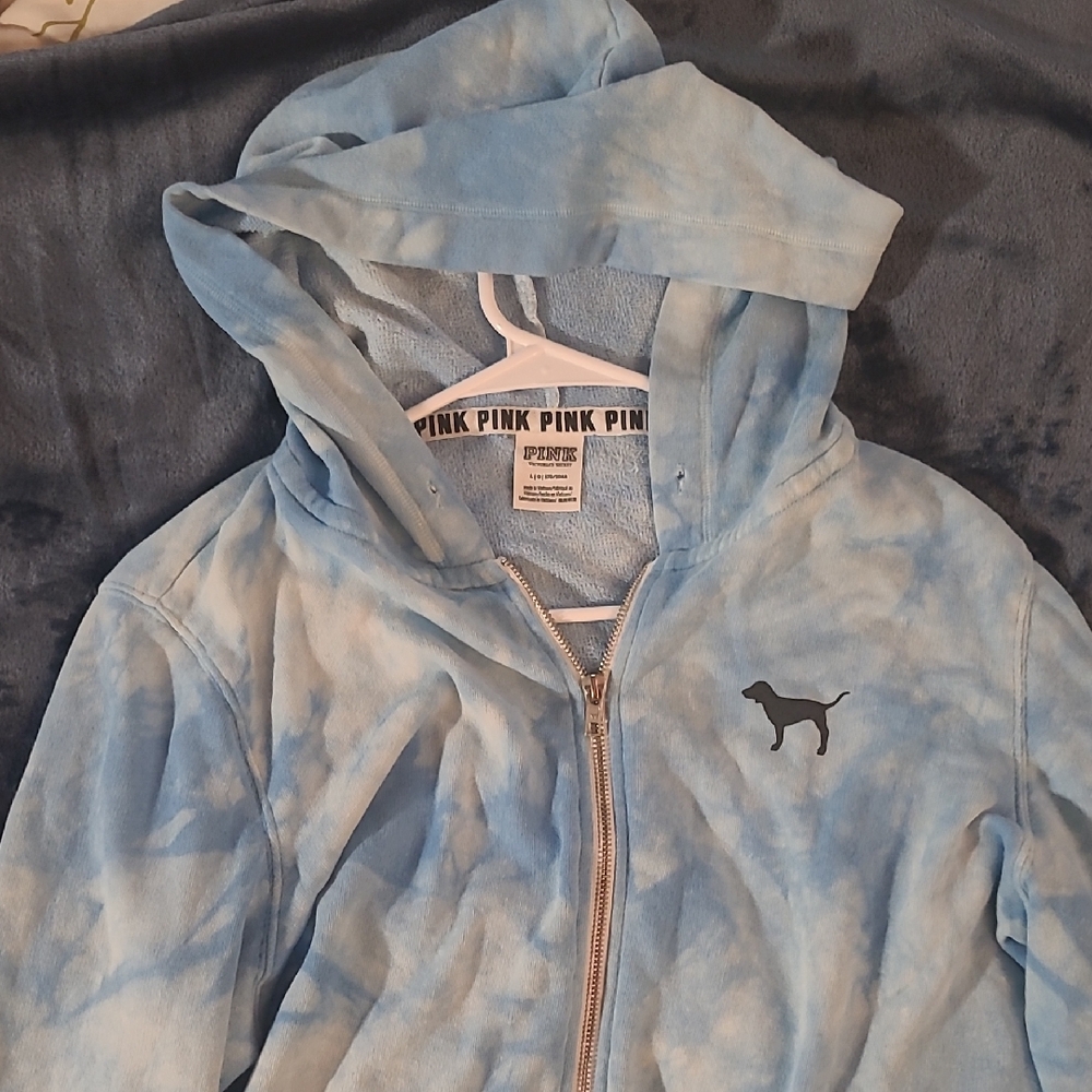 PINK Victoria's Secret Kids Sky Blue Hoodie